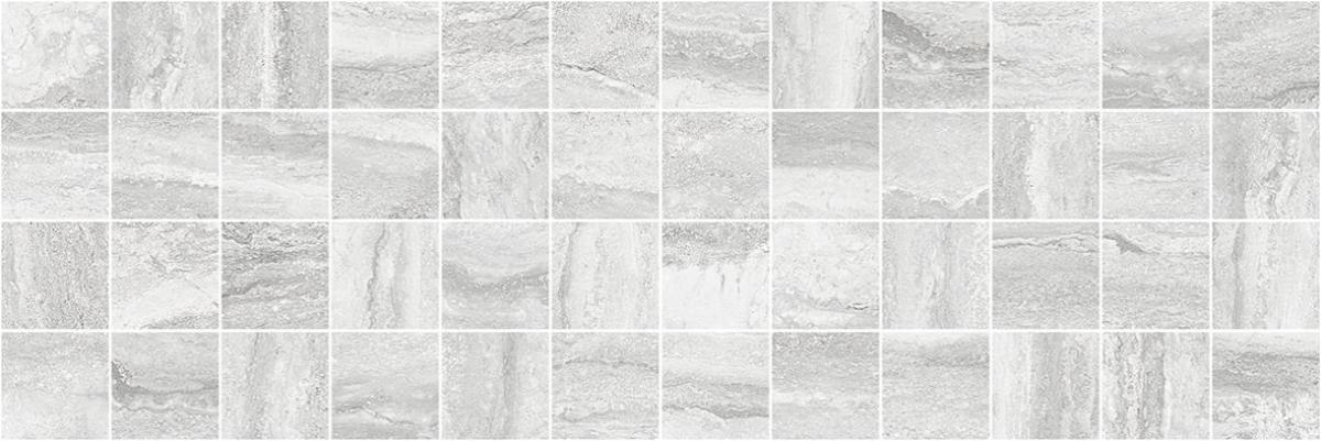 

Керамическая плитка Laparet Glossy Декор мозаичный серый MM11188 20х60