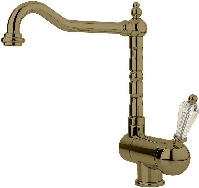 

Смеситель для кухни Cezares Vintage бронза, ручка Swarovski VINTAGE-LLPM2-02-Sw