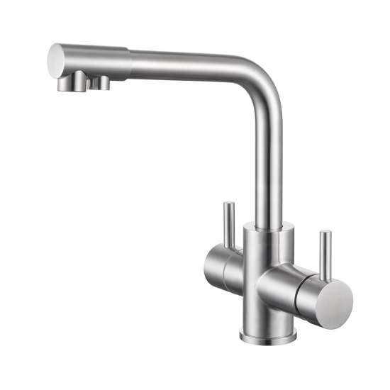 Смеситель для кухни EMAR Steel сатин ЕС - 4003H Satin