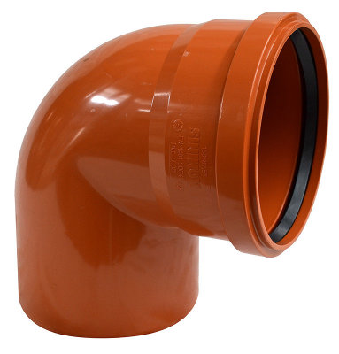 Политэк Отвод для наружней канализации 160/90*