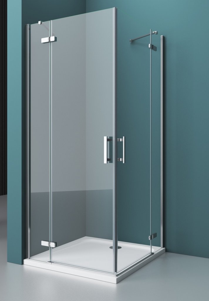 Душевой уголок BelBagno Kraft 1950x1200x800 правый хром KRAFT-AH-22-120/80-C-Cr-R