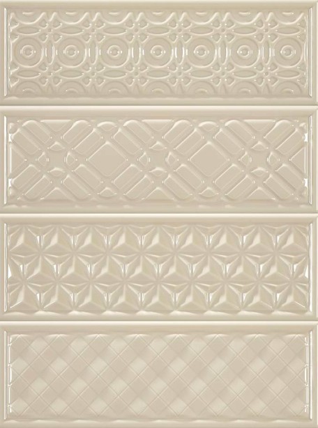 

Керамическая плитка Heralgi Garden Dec Geometry Crema декор 10х30