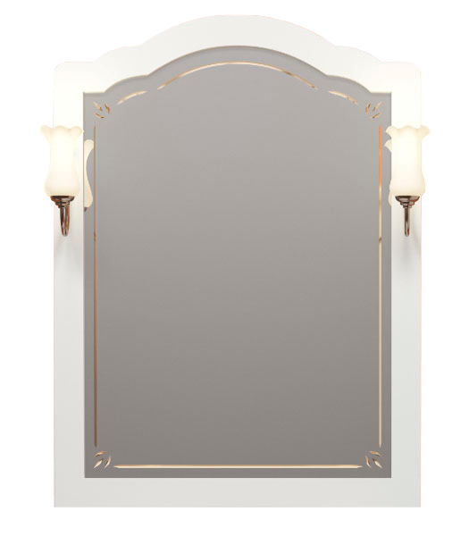 

Зеркало Opadiris Лоренцо 80 Белый с бежевой патиной