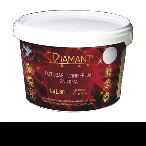 

Затирка Диамант полимерная Diamant Star 826 черный (2 кг)