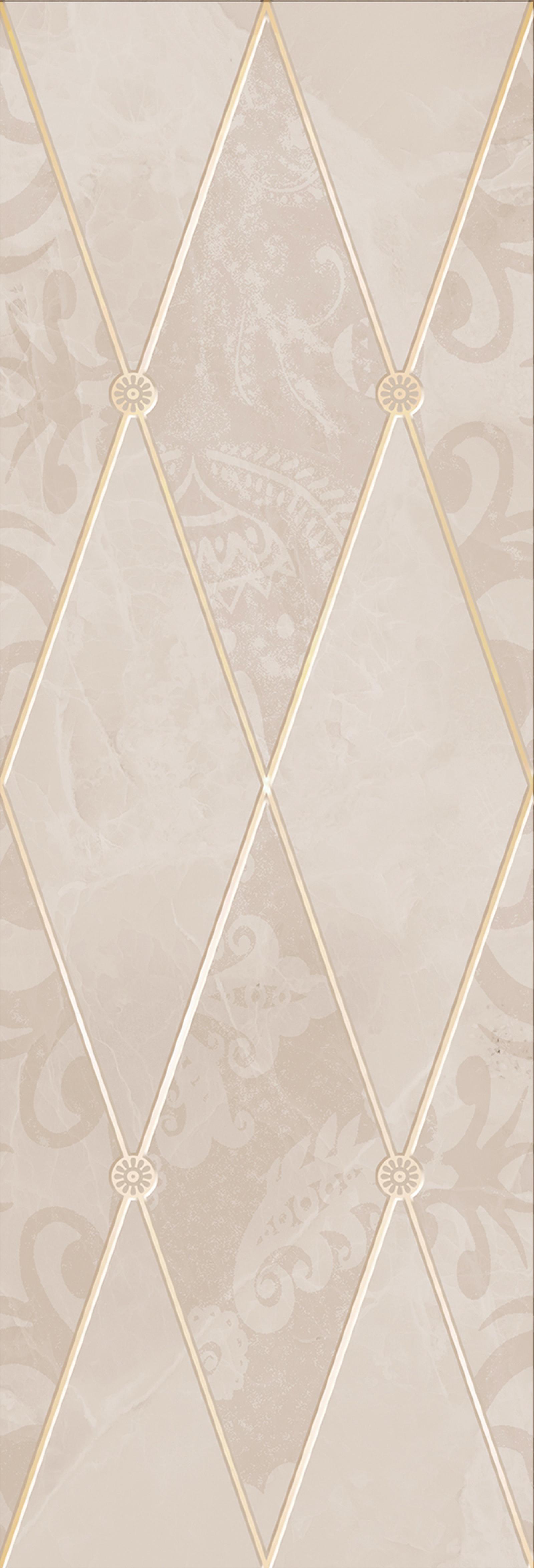 

Керамическая плитка Delacora Vardo Alteria Crema DW15ALT01 декор 25x75