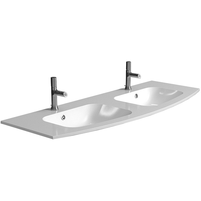 Раковина мебельная стеклянная Jacob Delafon Nona 140 белый матовый EB1887RU-DE1