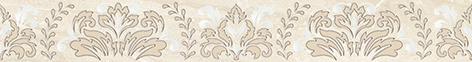 

Керамическая плитка Ceramica Classic Arena Damask Бордюр бежевый 56-03-11-456-1 5х40
