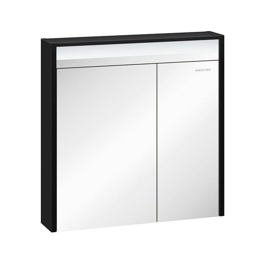

Зеркальный шкаф EDELFORM Карино 80 черный/эбони 2-751-43-S