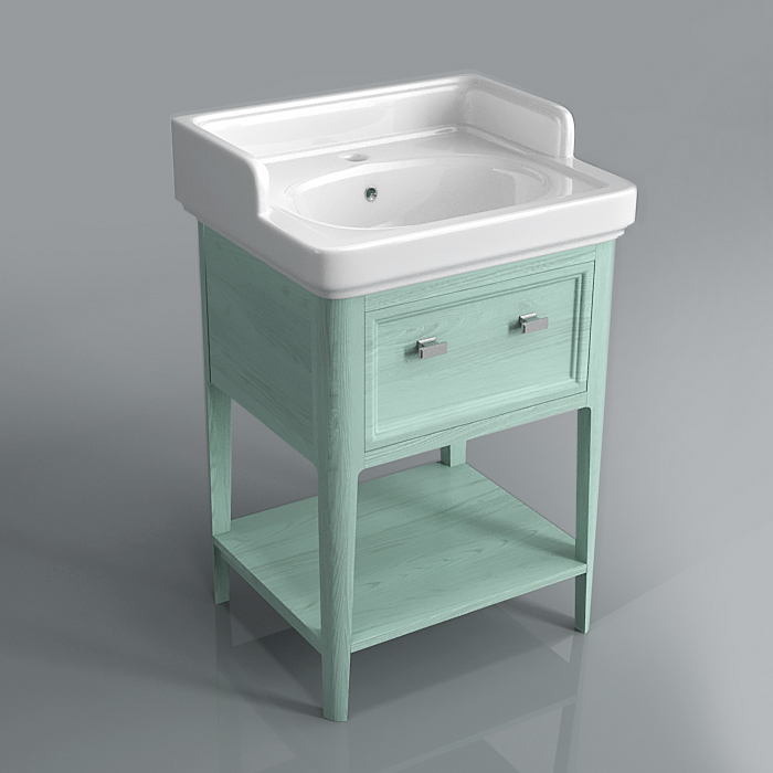 

Тумба под умывальник Kerama Marazzi Provence напольная 60 PR.60\GR зеленый/декапе