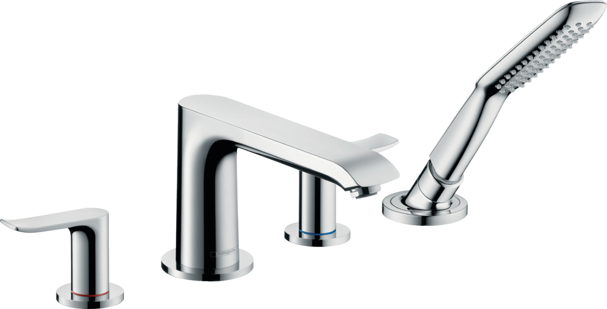 

Встраиваемый смеситель на край ванны Hansgrohe Metris на 4 отверстия 31442000