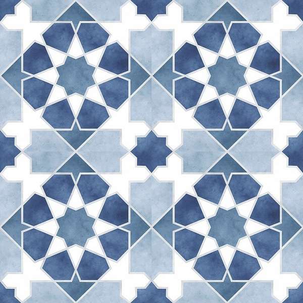 Керамическая плитка Kerlife Rabat Blue настенная 45x45