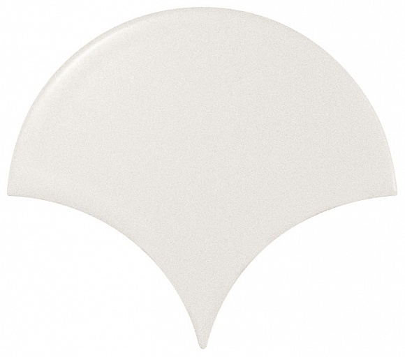 

Керамическая плитка Equipe Scale Fan White Matt Настенная 10,6x12