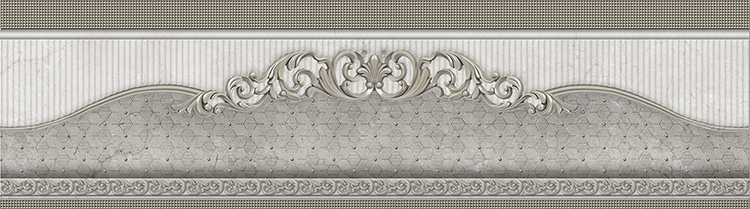 

Керамическая плитка El Molino Venecia Plata-Gris Cenefa бордюр 7x25