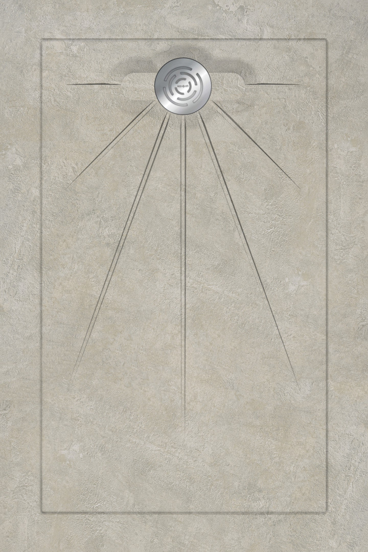 

Душевые поддоны Aquanit Geometrics Taupe Multi Circle Eco 90x135