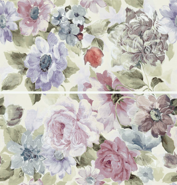 

Керамическая плитка Ape Armonia Lydia Malva/Lavanda (компл. из 2 шт) Панно 62x60