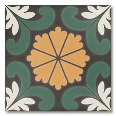 Керамогранит DNA Tiles Sync Flower Green 15x15