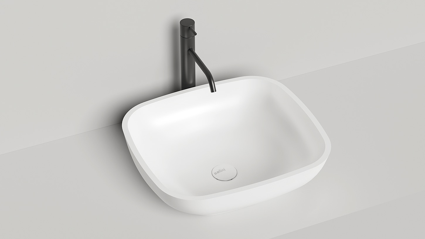 Раковина Salini Gloria 08 S-Stone 49 белый матовый 1102208M
