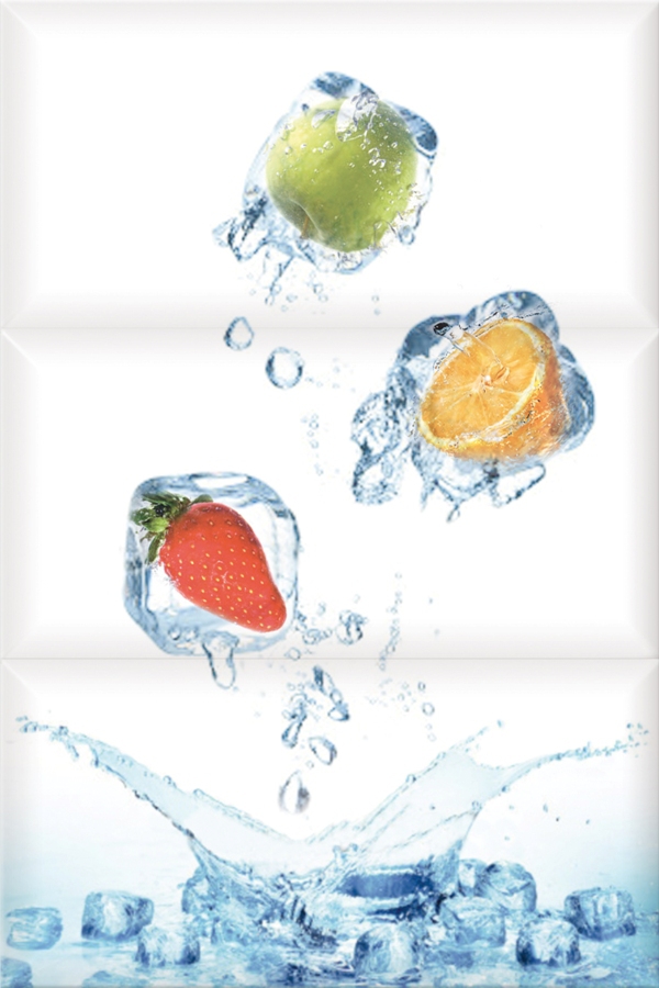 

Керамическая плитка Absolut Keramika Monocolor Composicion Fresh Панно 20x30