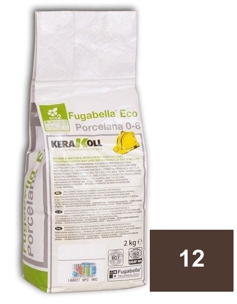 

Затирка Kerakoll Fugabella Eco Porcelana цементная 12 Walnut 2кг