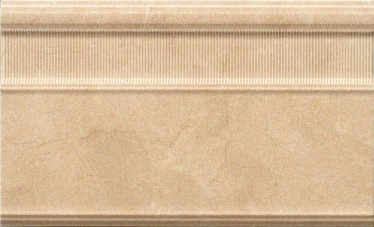 

Керамическая плитка Gardenia Orchidea Lirica 67371 Fascia Rilievo Crema Marfil плинтус 15х25