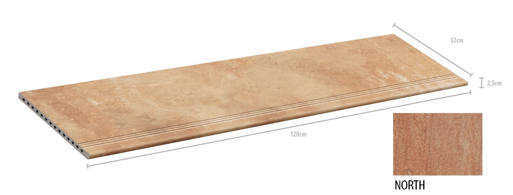 

Ступень Natucer Boston Peldano Curvo Downtown 120x32x2,5