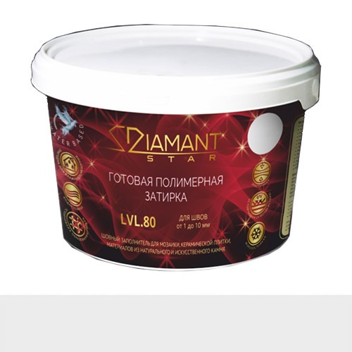 

Затирка Диамант полимерная Diamant Star 802 титан (2 кг)