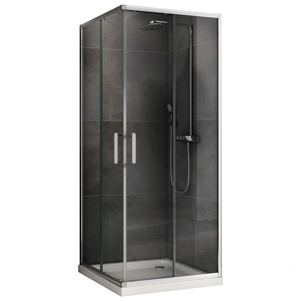 Душевой уголок ABBER Schwarzer Diamant 1900x800x800 хром AG020805