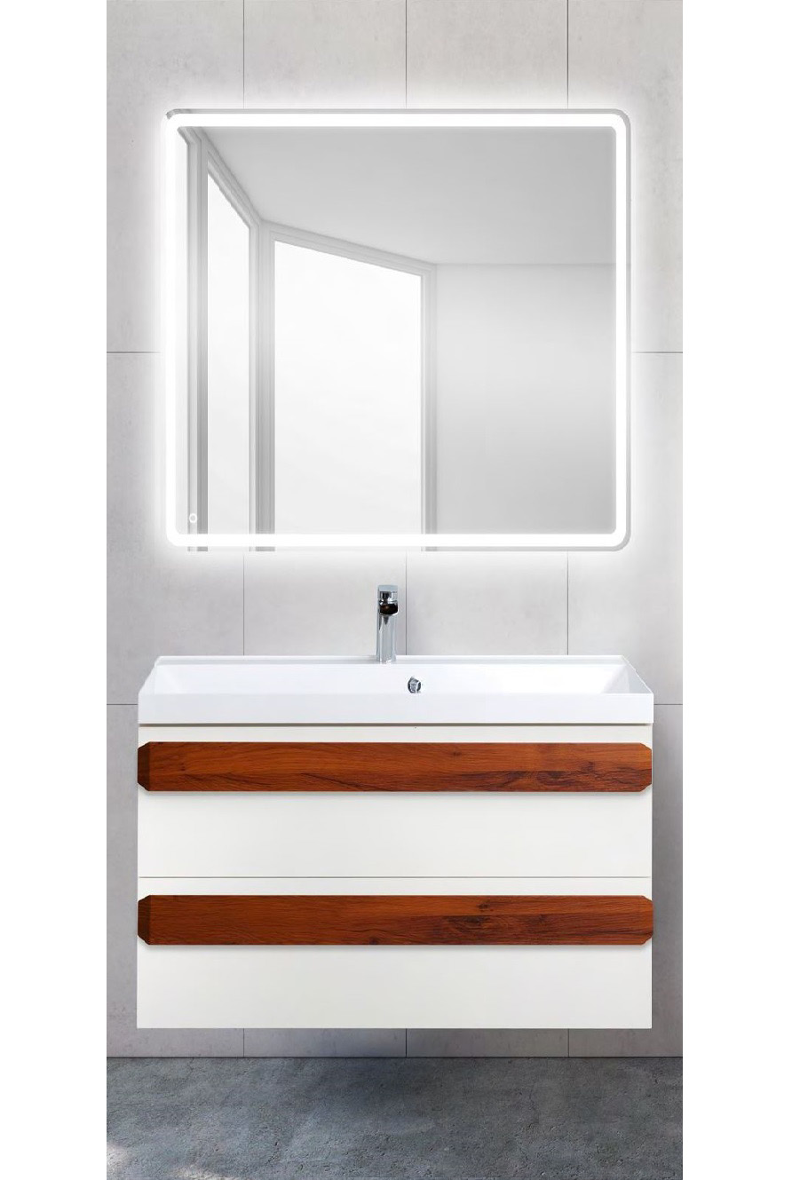 

База под раковину Belbagno AURORA подвесная 80 AURORA-800-2C-SO-BO Bianco Opaco