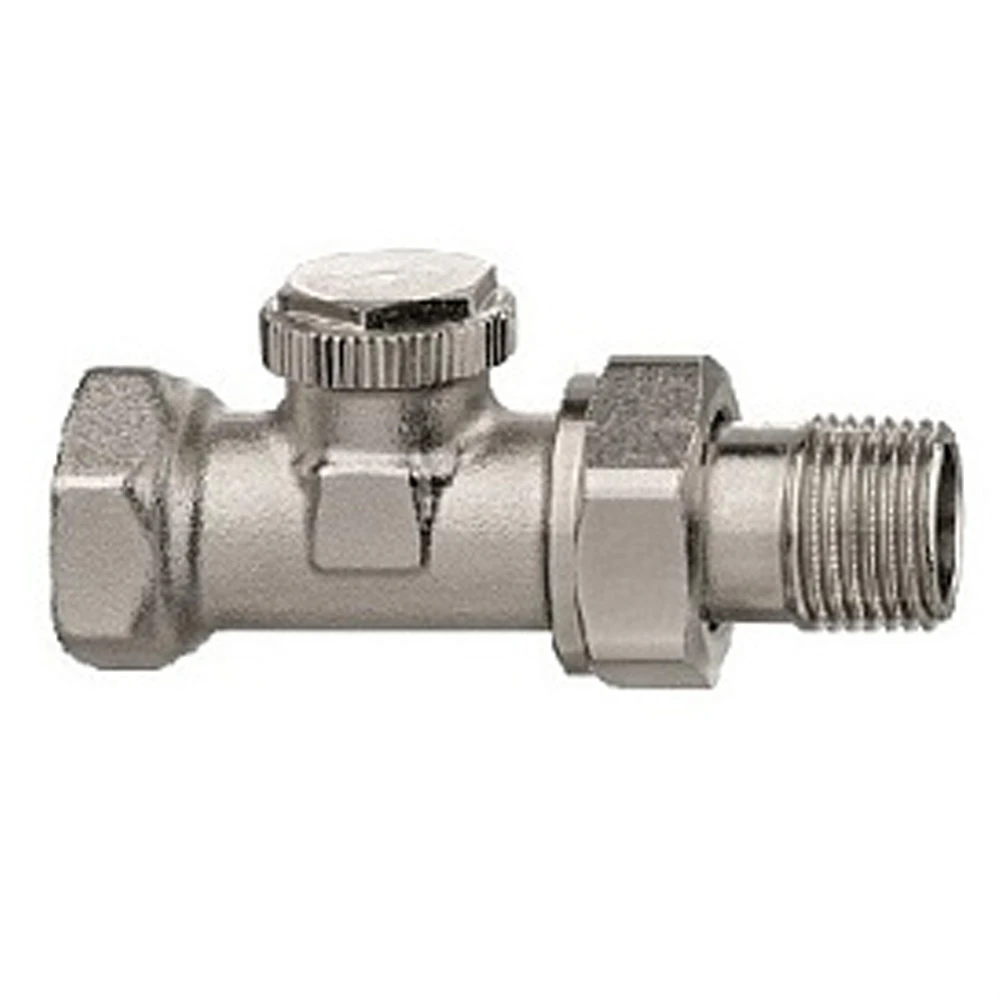 Elsen Вентиль, отсекающий, прямой, 1/2", 1/2", ВН, никелированный
