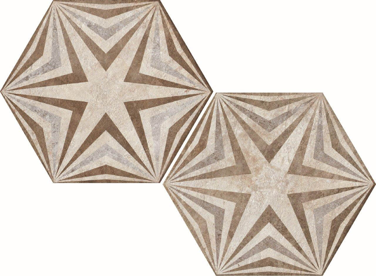 

Керамогранит Fioranese Heritage Exagona Deco Texture 3 декор 34.5x40