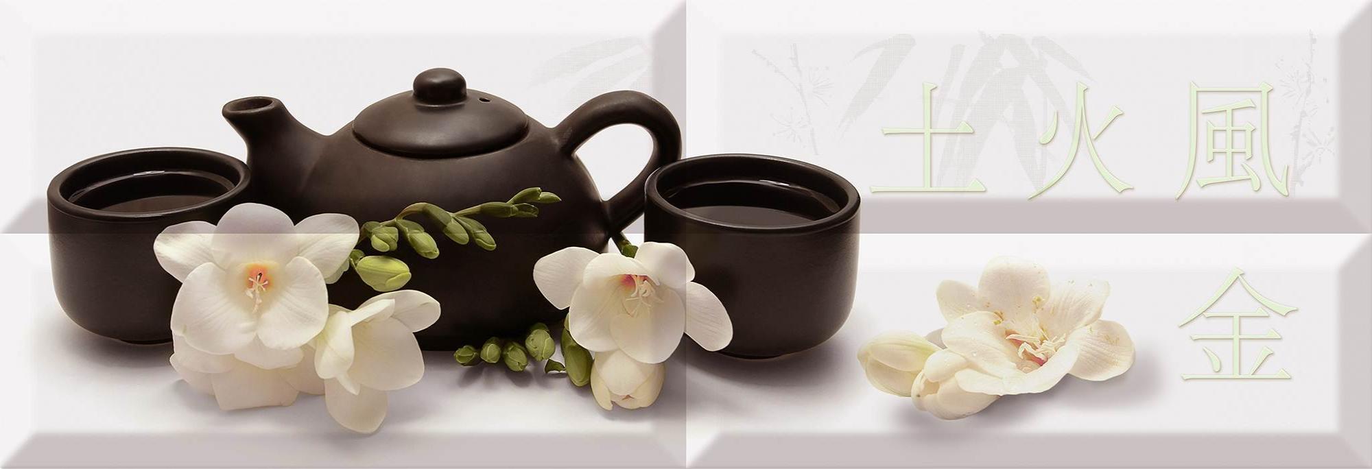 

Керамическая плитка Absolut Keramika Composicion Japan Tea 04 (4 шт) панно 20х60