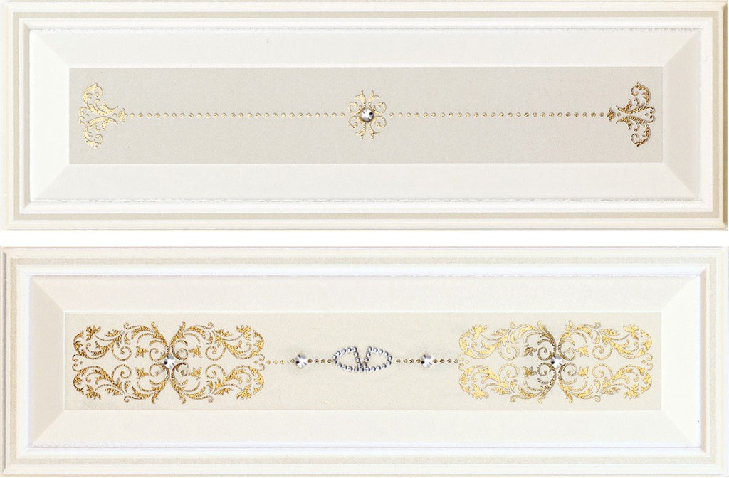 

Керамическая плитка Piemme Boiserie MRV026 Rilievo V Argento Кайма 9,5x30