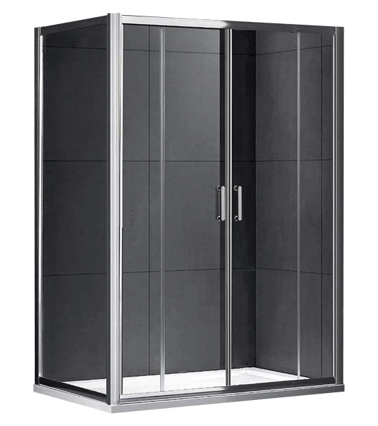 Душевой уголок GEMY 1900x1800x800 полированный хром S30192D-A80