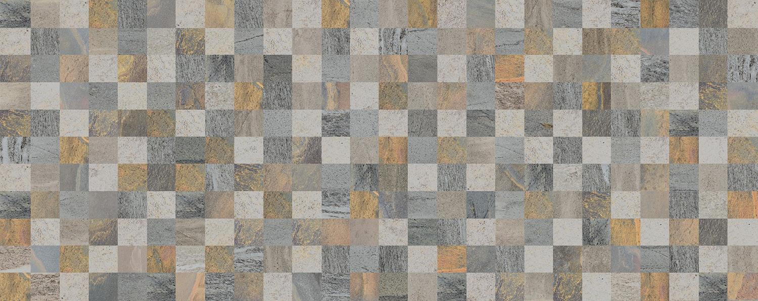 

Керамическая плитка Naxos Rev. Mosaico Lithos Grey 3D (+23875) настенная 32x80,5
