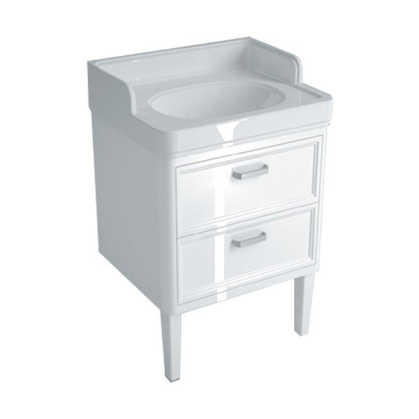 

Тумба под раковину Kerama Marazzi Pompei 60 напольная, 2 ящика, белый PO.60.2\WHT