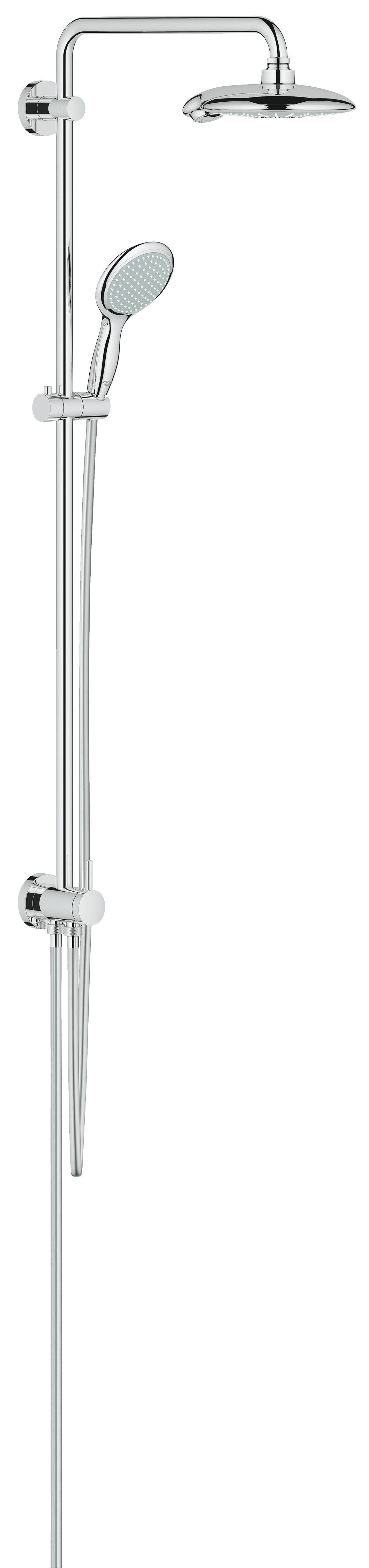 

Душевая система с переключателем Grohe Euphoria 190, верхний и ручной душ (без смесителя) 27911000