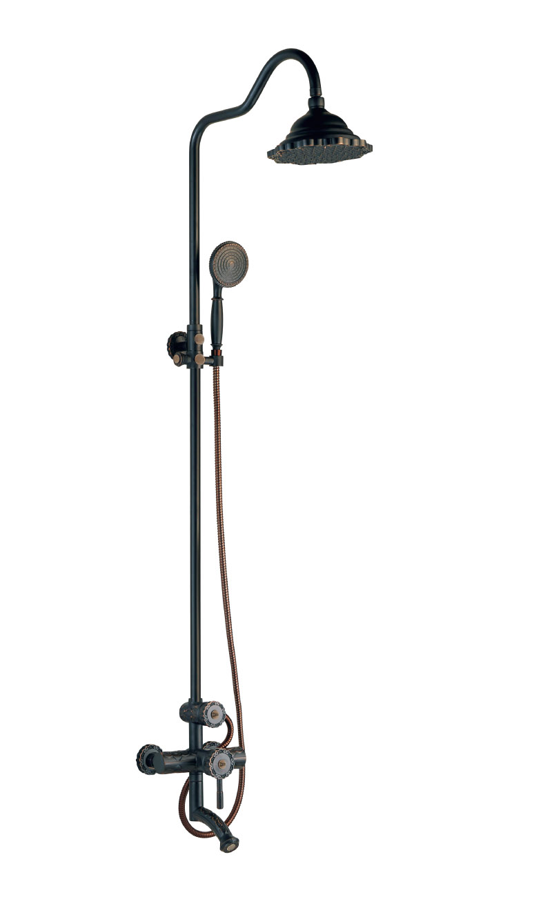 

Душевая колонна со смесителем, верхним и ручным душем Lemark Jasmine LM6662ORB