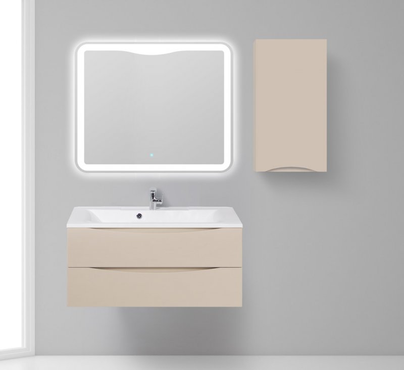 

Шкаф-колонна Belbagno FLY-MARINO подвесной FLY-MARINO-750-1A-SC-CO-P-R правый бежевый матовый