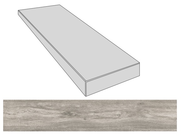 

Ступень Gardenia Orchidea Just Life 50161 Gradone Ang. DX Grigio 100х4х32