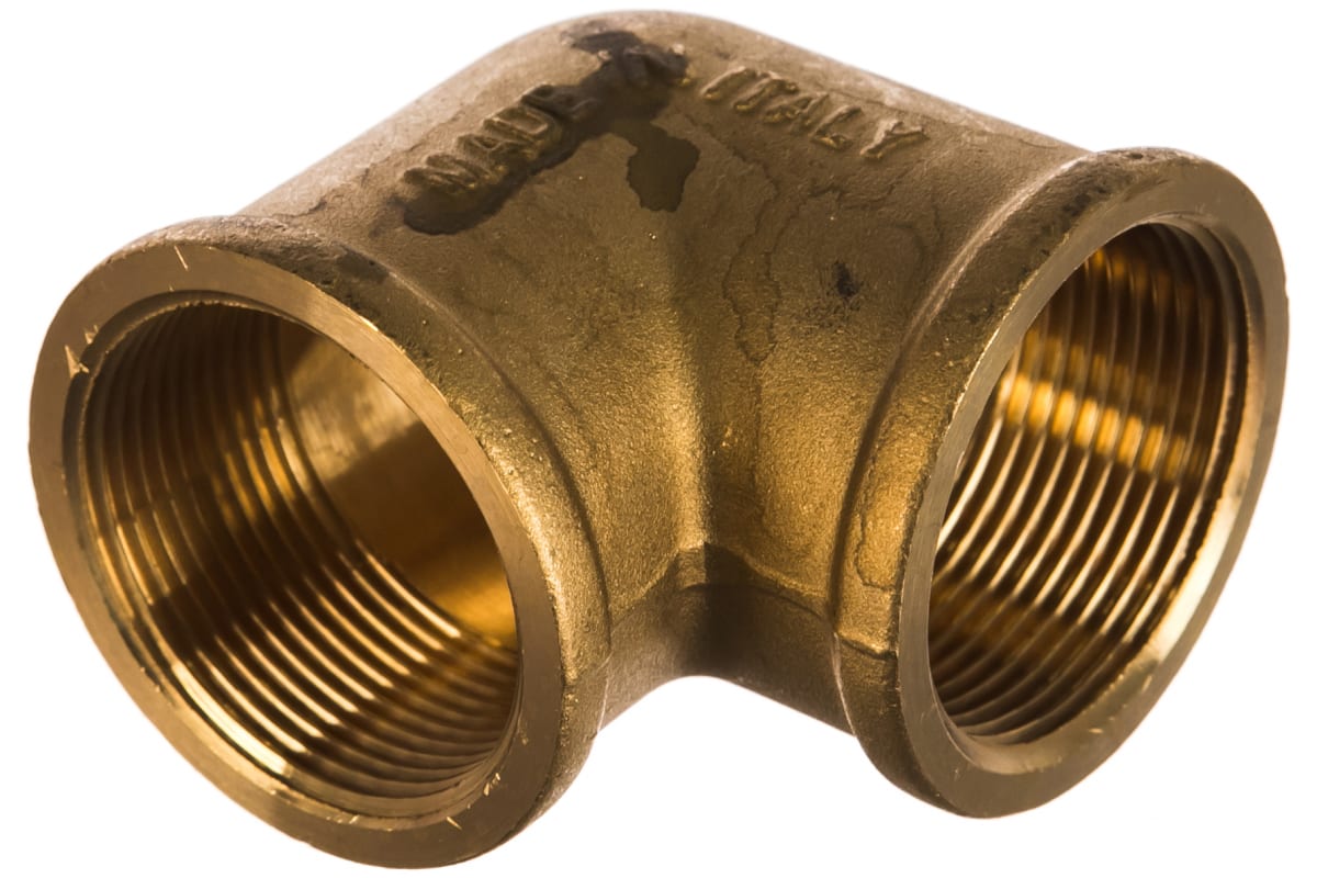 Elsen Угольник 90° ВВ 1 1/2", 1 1/2" латунь