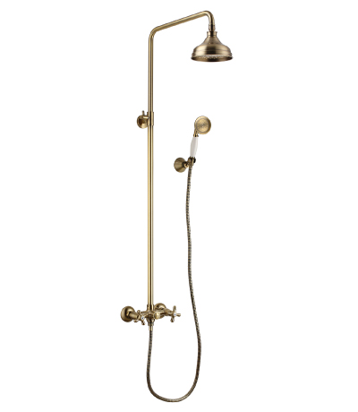 

Душевая колонна со смесителем, верхним и ручным душем Lemark Vintage LM2860B