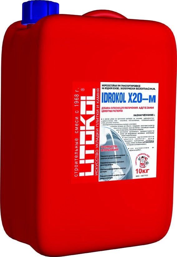 

Litokol Добавка латексная Idrokol X20-m для увеличения адгезии 10кг