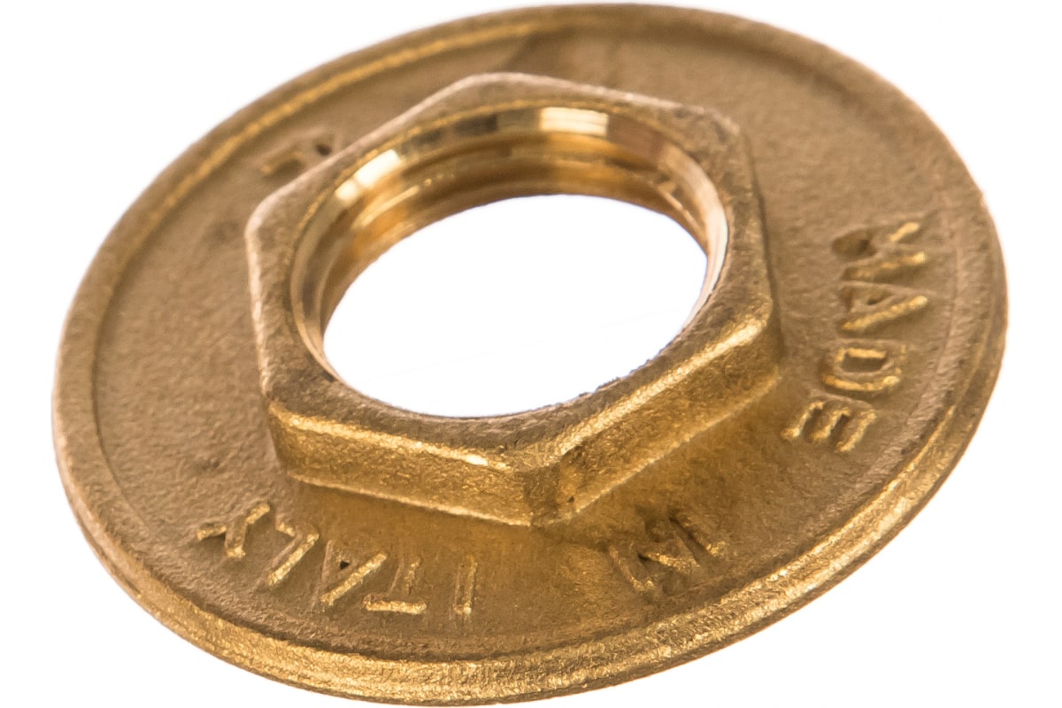 Elsen Гайка стопорная В 1/2" латунь с фланцем
