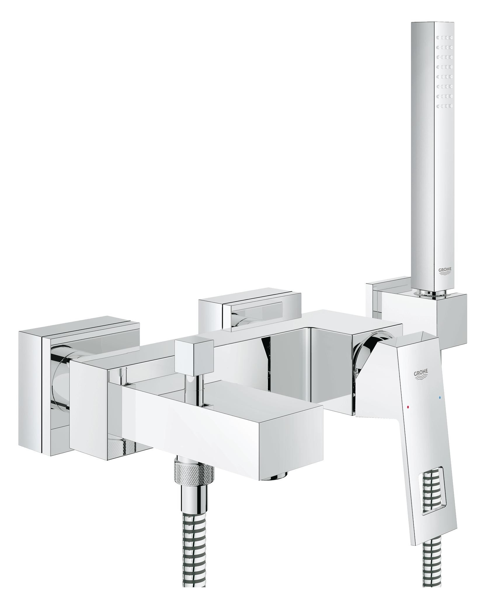 

Смеситель для ванны Grohe Eurocube с душевым гарнитуром 23141000
