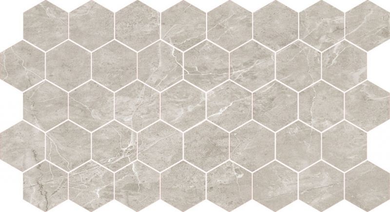 

Мозаика Caramelle Marble Porcelain Nuvola Grigio Pol Hexagon 26,7x30,8