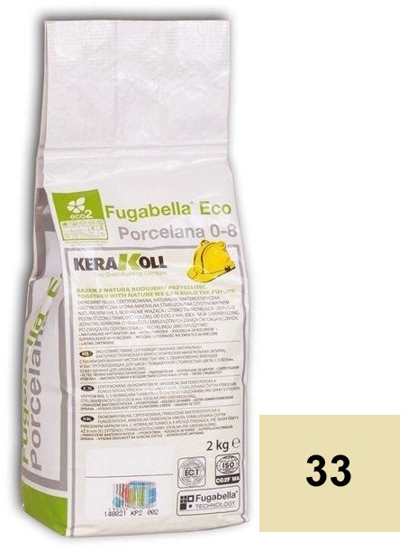 

Затирка Kerakoll Fugabella Eco Porcelana цементная 33 Vaniglia 2кг