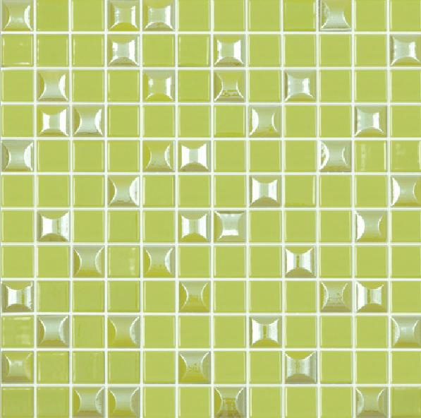 

Мозаика Стеклянная Vidrepur Edna Mix №601 Зеленый (на сетке) 31,7x31,7
