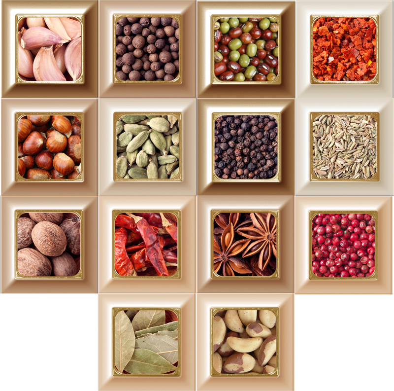 

Керамическая плитка Absolut Keramika Cube Kitchen Decor Mix 14 pz Cube Warm Kitchen декор 10х10