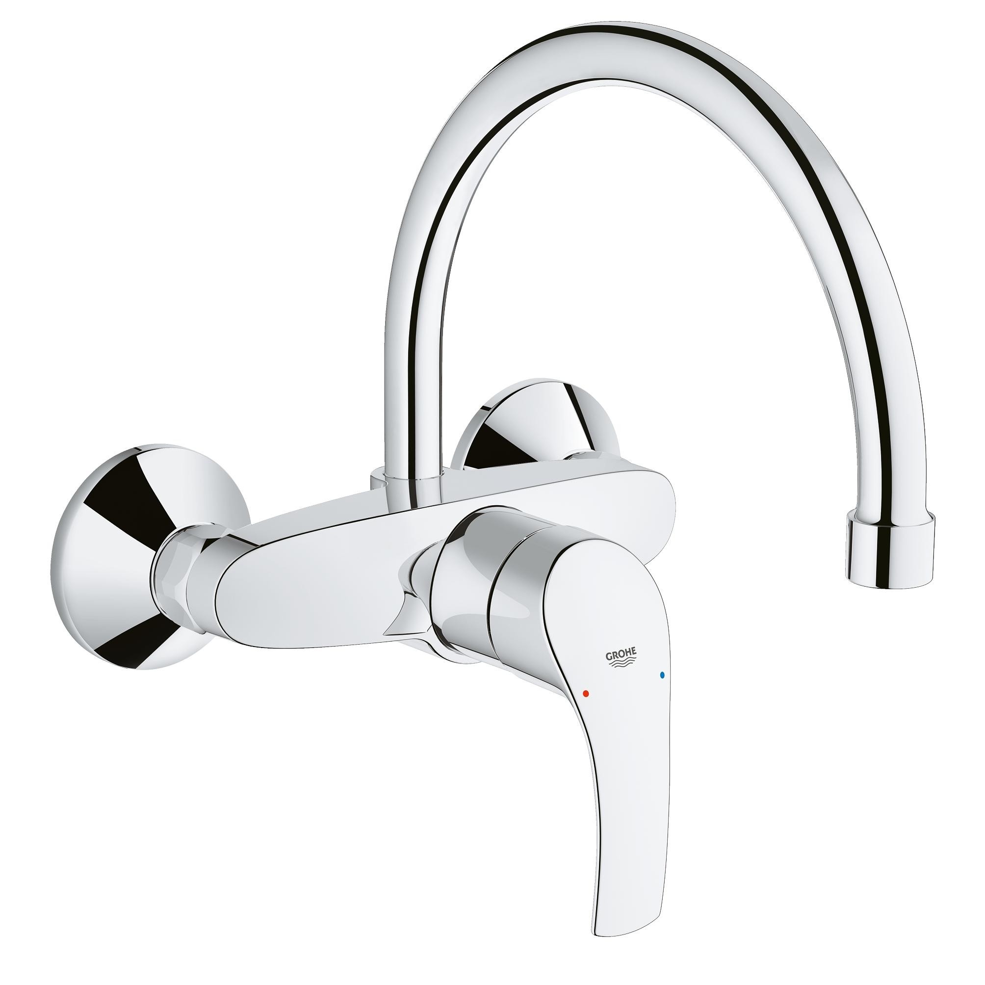 

Смеситель для кухни Grohe Eurosmart new, настенный с высоким изливом 32482002