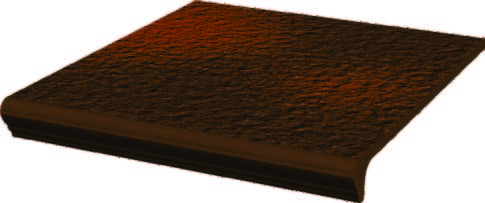 

Керамическая плитка Grupa Paradyz Cloud Brown Duro Ступень простая с капиносом 30x33x1,1